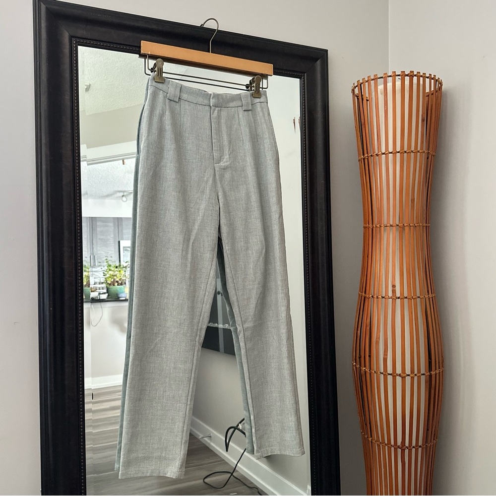 Super High Rise “CRY BABY” Gray Dress Pants